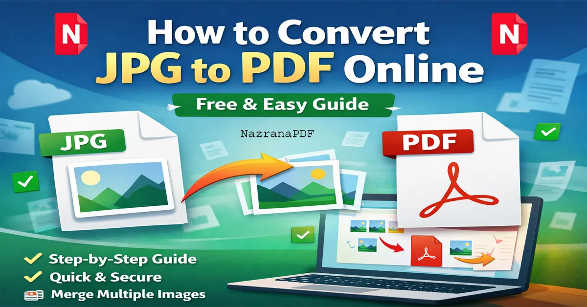 How to convert JPG to PDF online