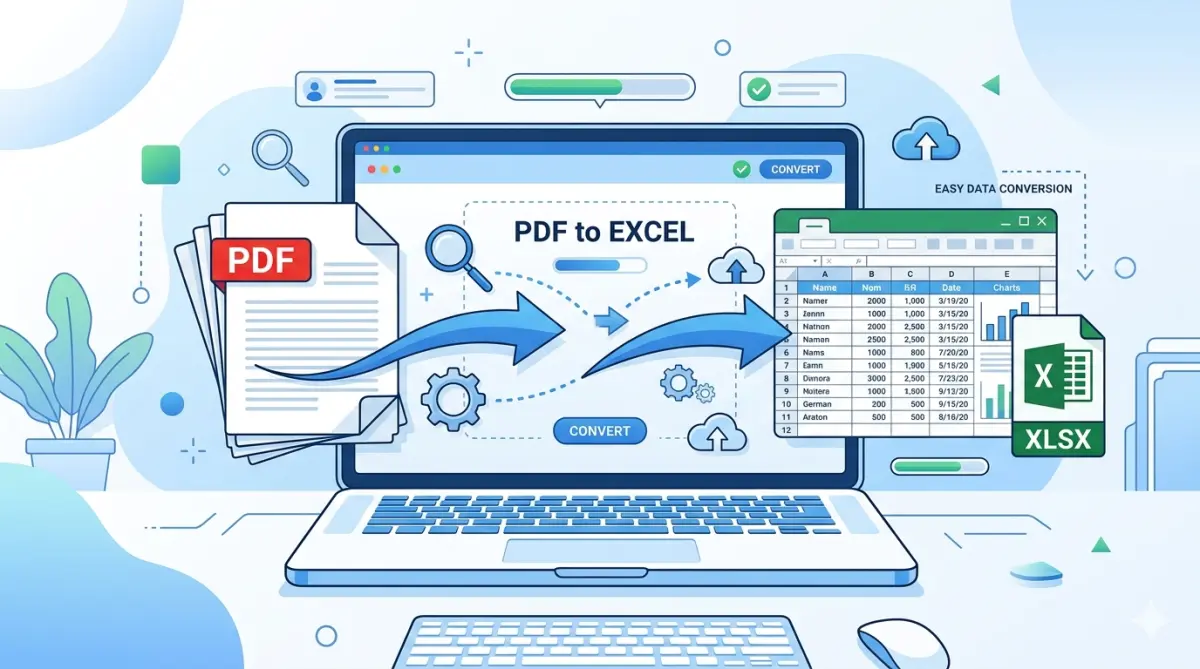 Convert PDF to Excel Online Free (2026 Guide) – Extract Tables from PDF to XLSX Easily