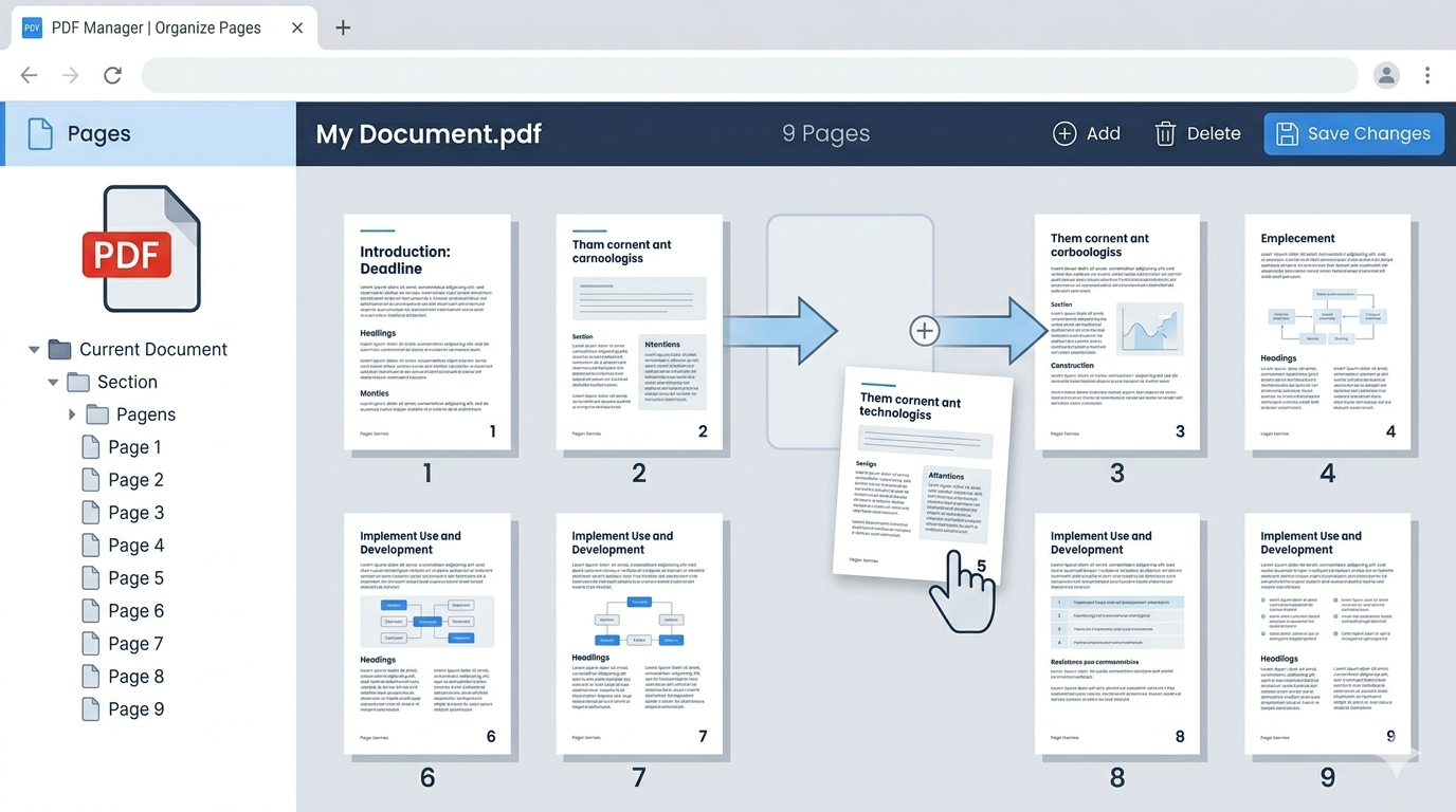 Reorder PDF Pages Online Free – Easily Change PDF Page Order